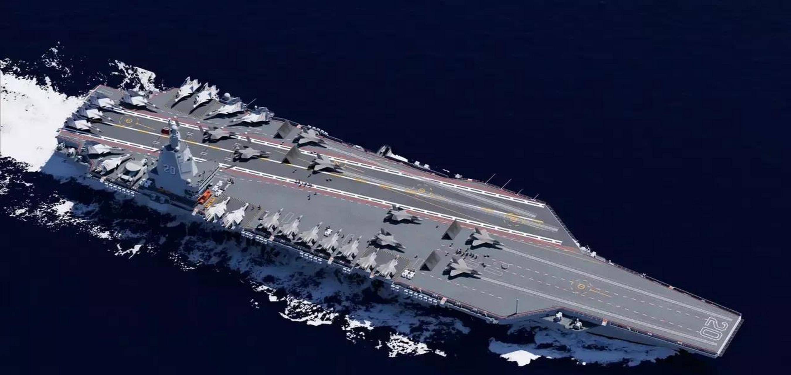 中国第四艘航母——广东舰,新时代的海洋强国标志,广东舰,新时代海洋强国的新里程碑——中国第四艘航母亮相