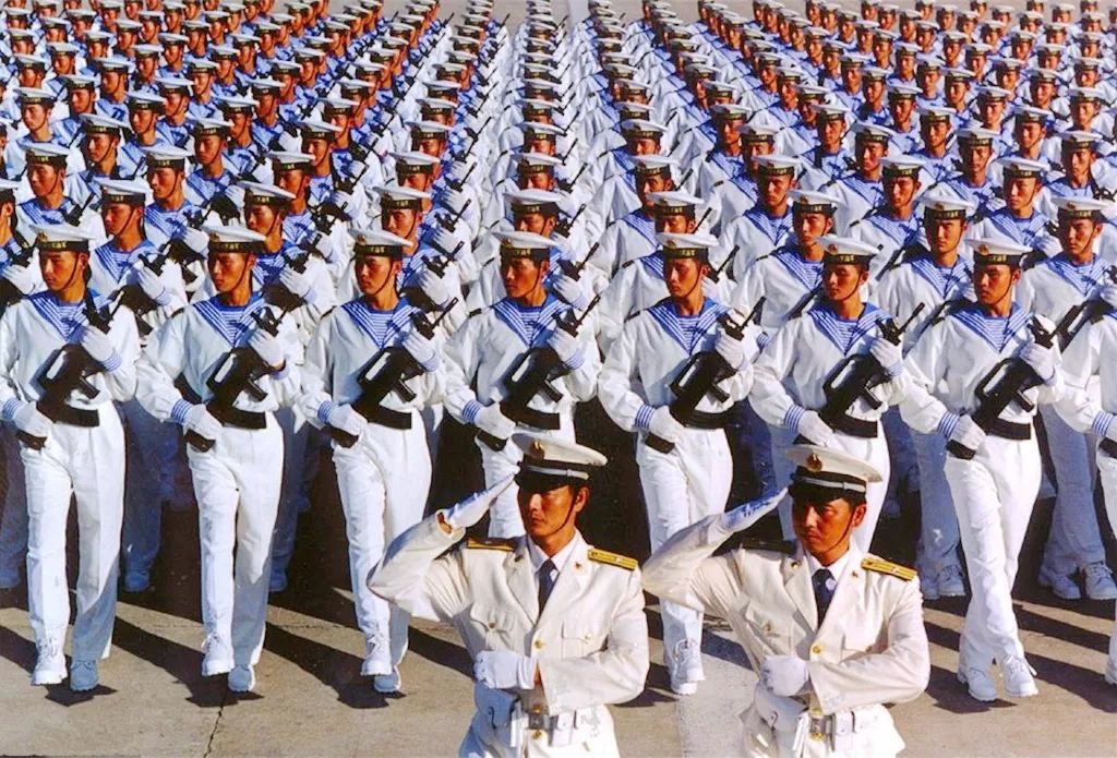 海军方阵合影,纪念中国海军的荣耀时刻——纪念阅兵盛典,海军方阵大合影,纪念阅兵盛典上的中国海军荣耀时刻