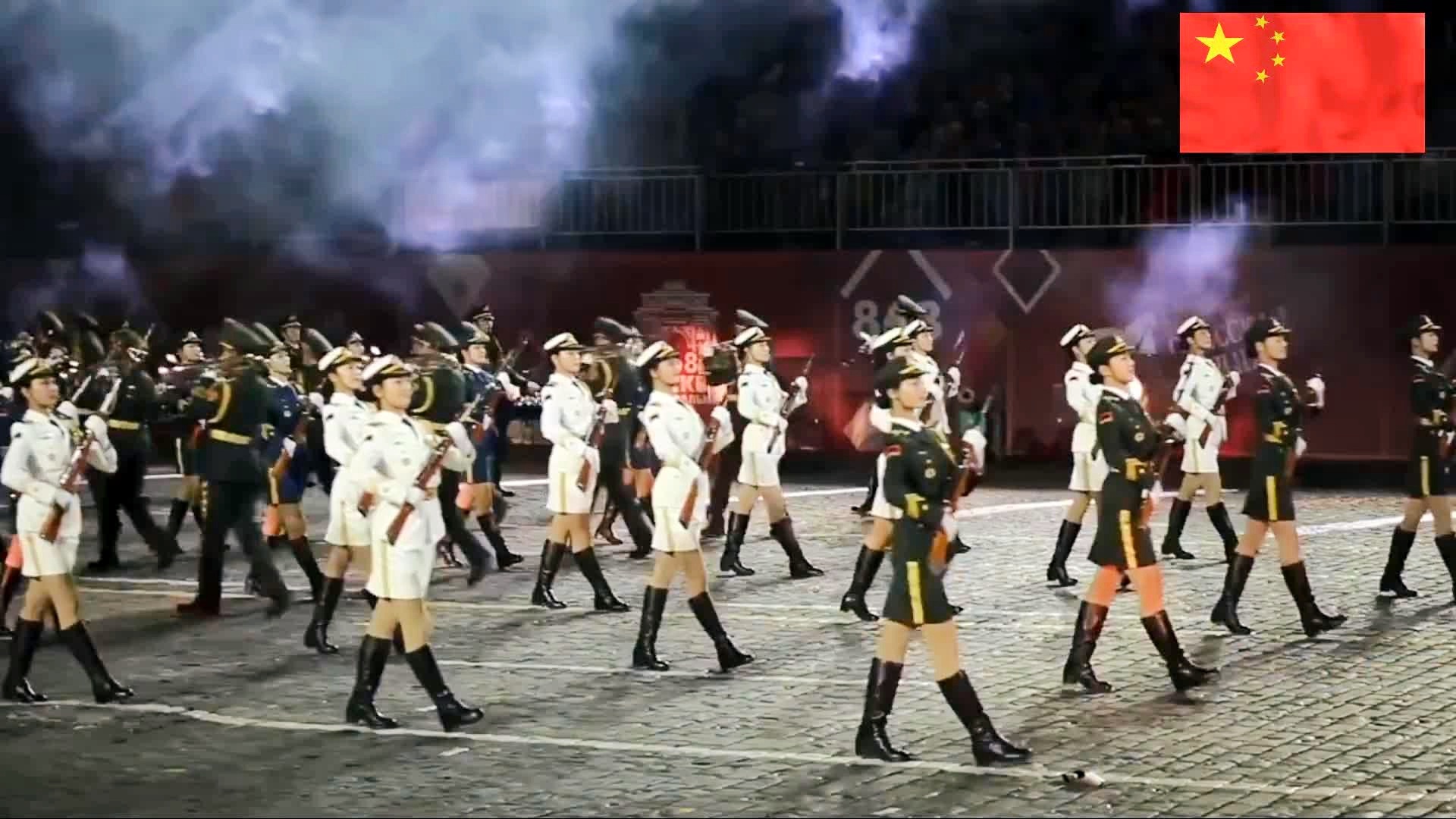 解放军三军仪仗队女兵表演,荣耀与力量的展现,解放军三军仪仗队女兵表演,荣耀与力量的璀璨瞬间