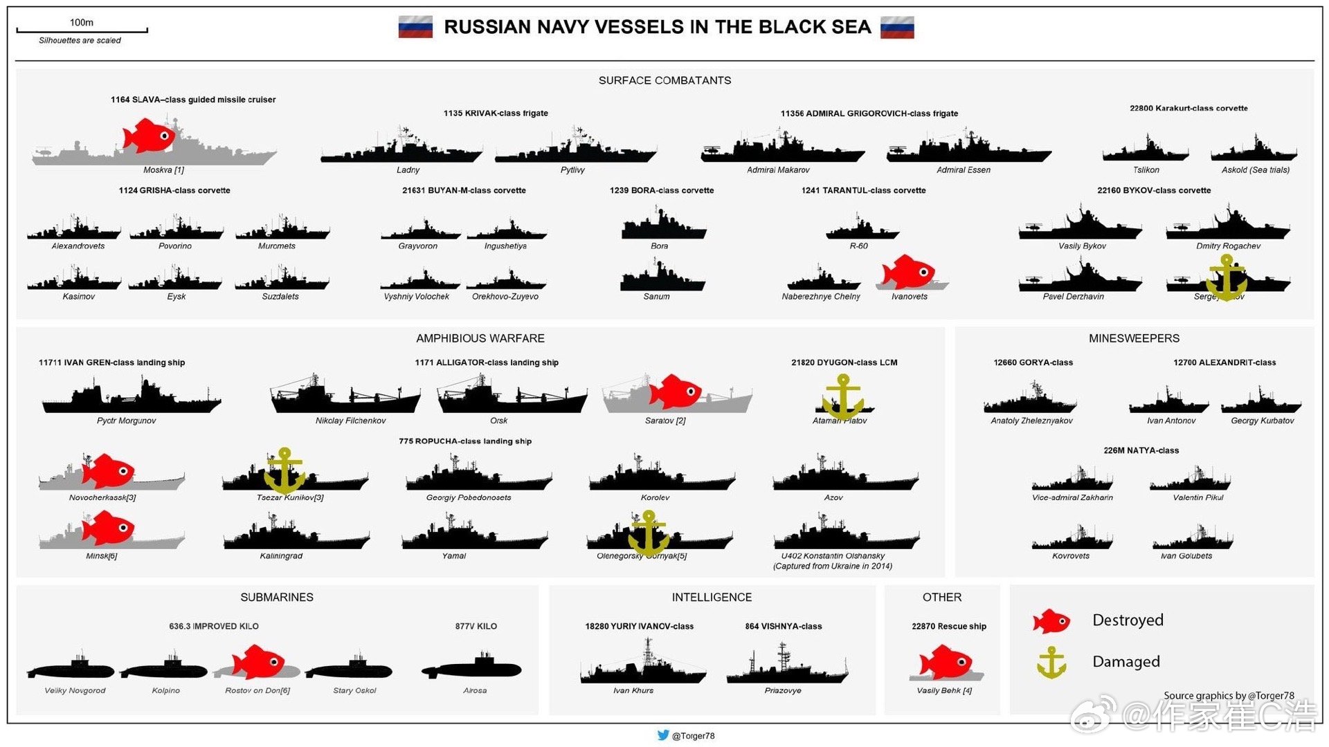 俄罗斯海军现役主力舰艇,俄罗斯海军现役主力舰艇概览