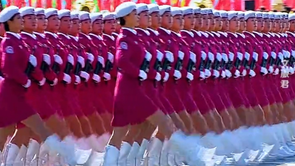 中国女兵队列表演,展现力量与荣耀的篇章,中国女兵队列表演,力量与荣耀的展现
