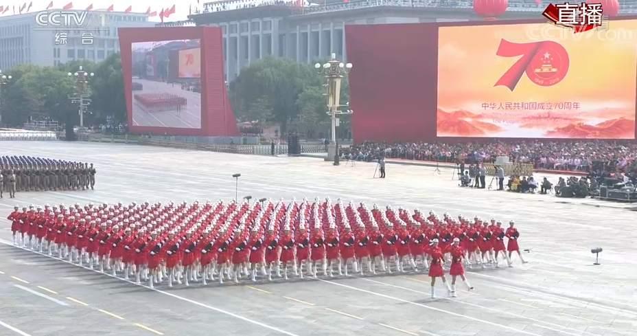 中国女民兵方队，英勇形象的生动展现，中国女民兵方队，英勇形象的辉煌展现