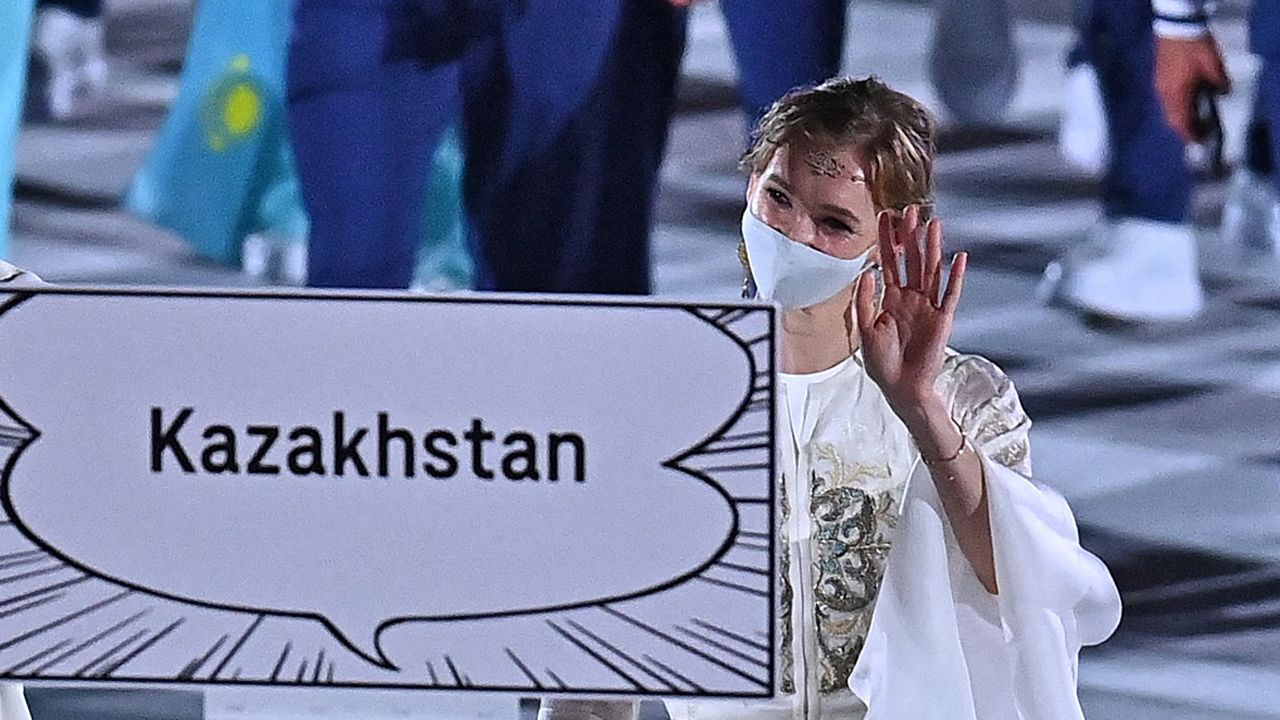 今天哈萨克斯坦奥运会女旗手,荣耀与担当,哈萨克斯坦奥运会女旗手的荣耀与担当
