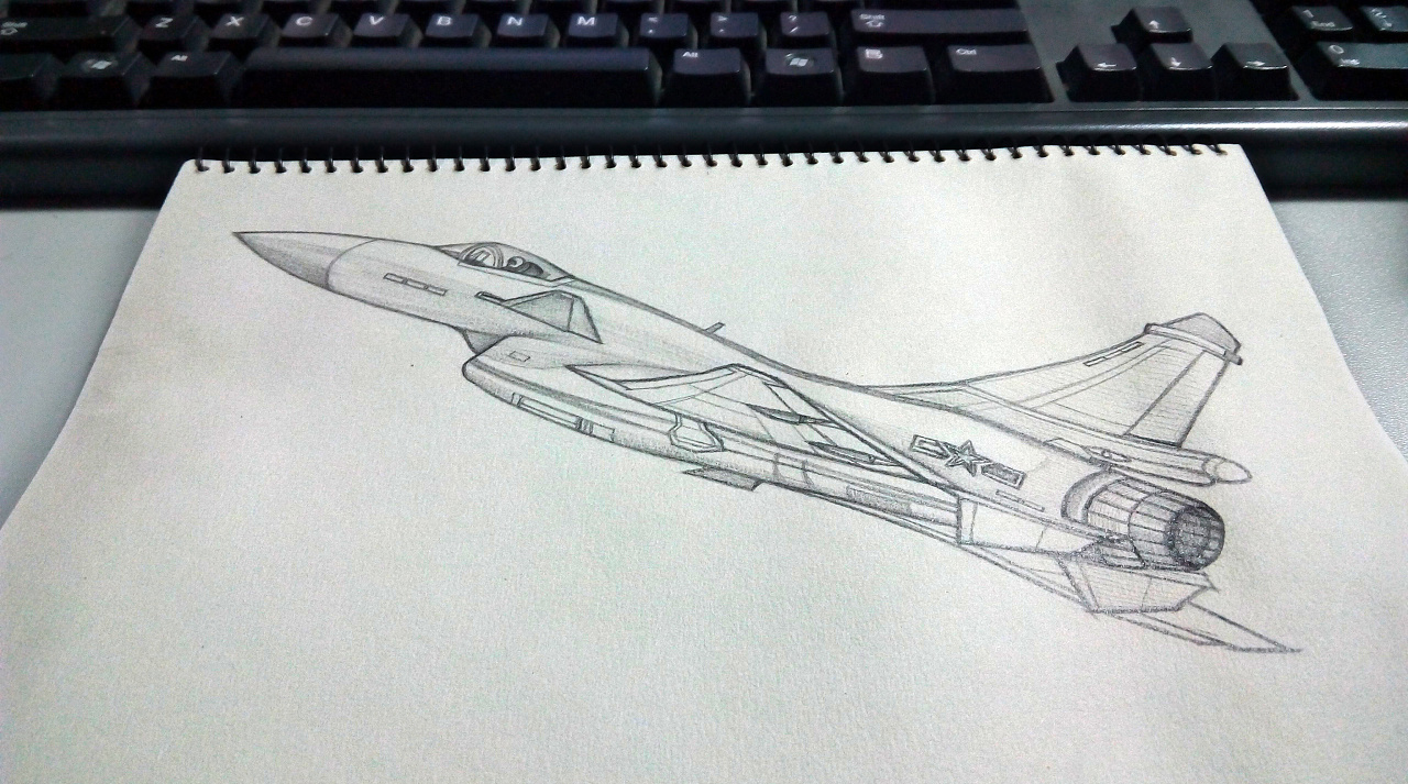 歼-10战斗机速写,歼-10战斗机风采速写