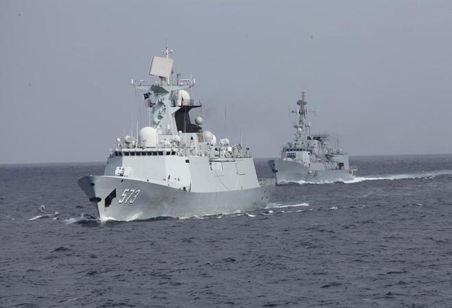 中国海军舰队在中东,展现大国海军力量与担当,中国海军舰队中东展示大国力量与担当