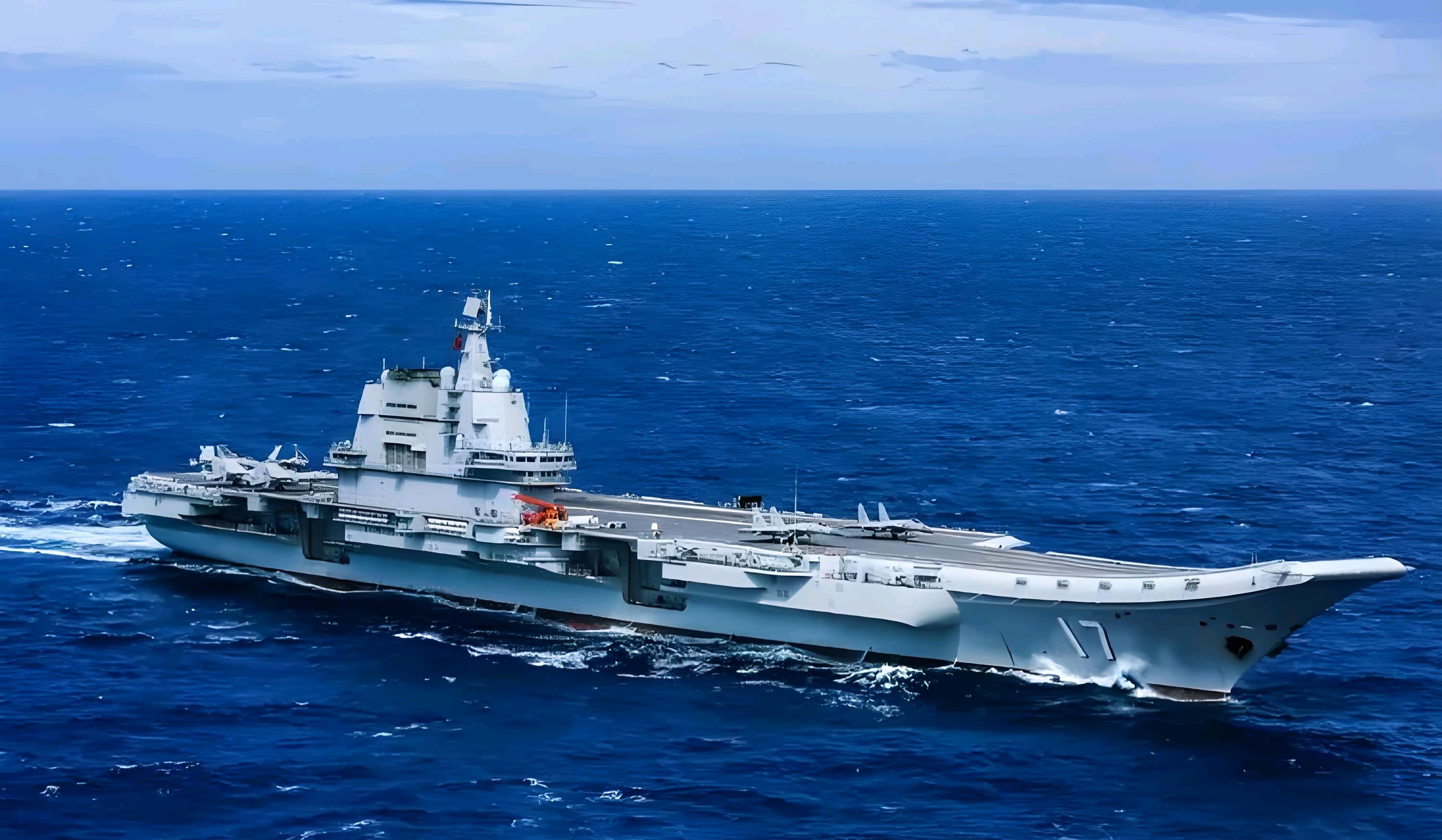 中国舰空母舰,走向深蓝,展现大国力量,中国航母走向深蓝,展现大国力量风采